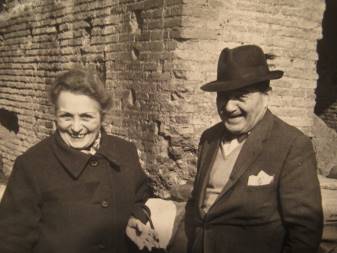 Carlo Canavari e la moglie Tina