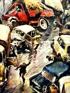 Carambola stradale a Caravaggio (1960)