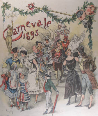 Mode di carnevale, costumi mascherati (La tribuna, 10 febbraio 1895)